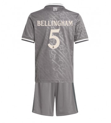 Real Madrid Jude Bellingham #5 Tercera Equipación Niños 2024-25 Manga Corta (+ Pantalones cortos)